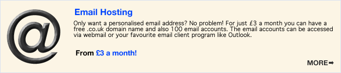 Email Hosting from £3